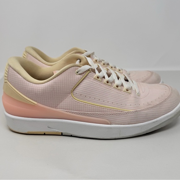 Nike Air Jordan Retro 2 Pink and Gold Sneakers - Picture 5 of 16